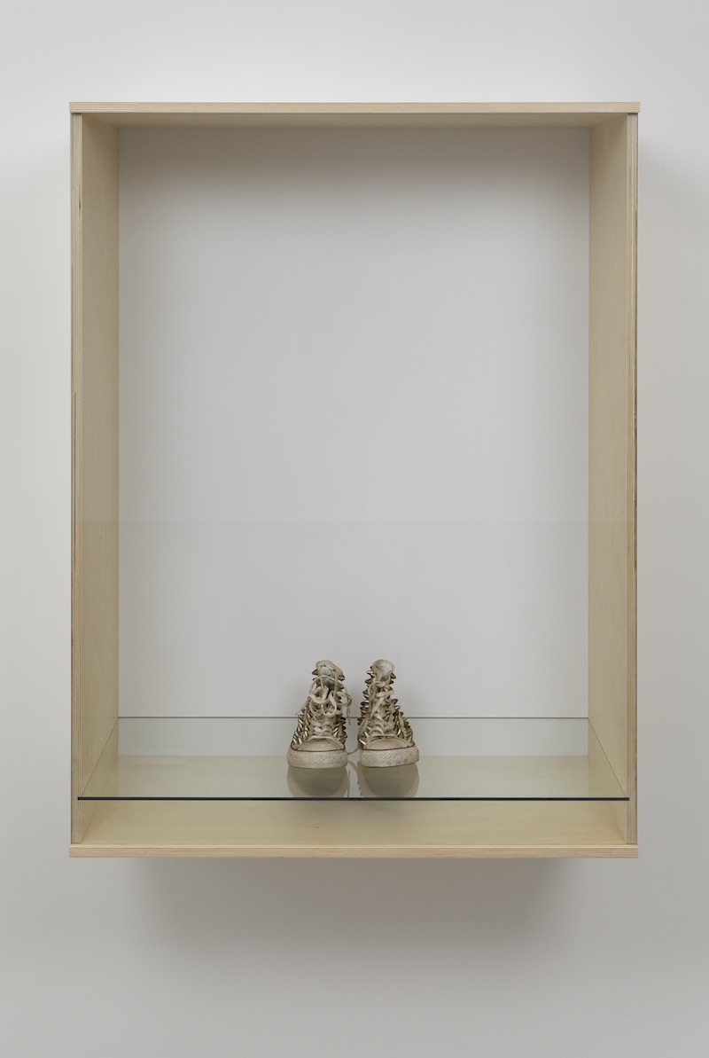 Haim Steinbach, "Untitled (sneakers)," 2013; courtesy Tanya Bonakdar Gallery, New York